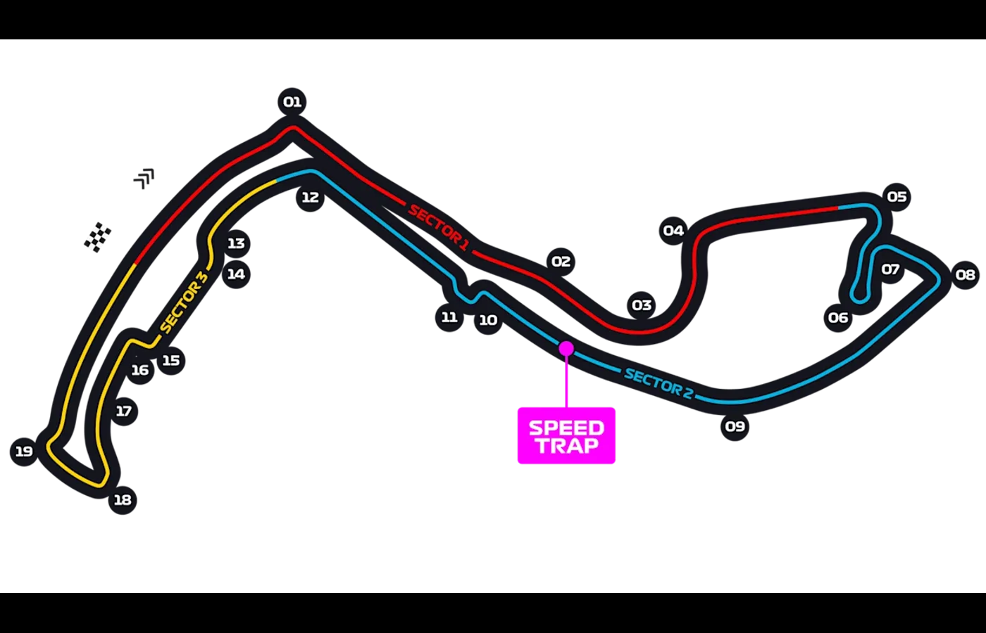 Circuit de Monaco track map